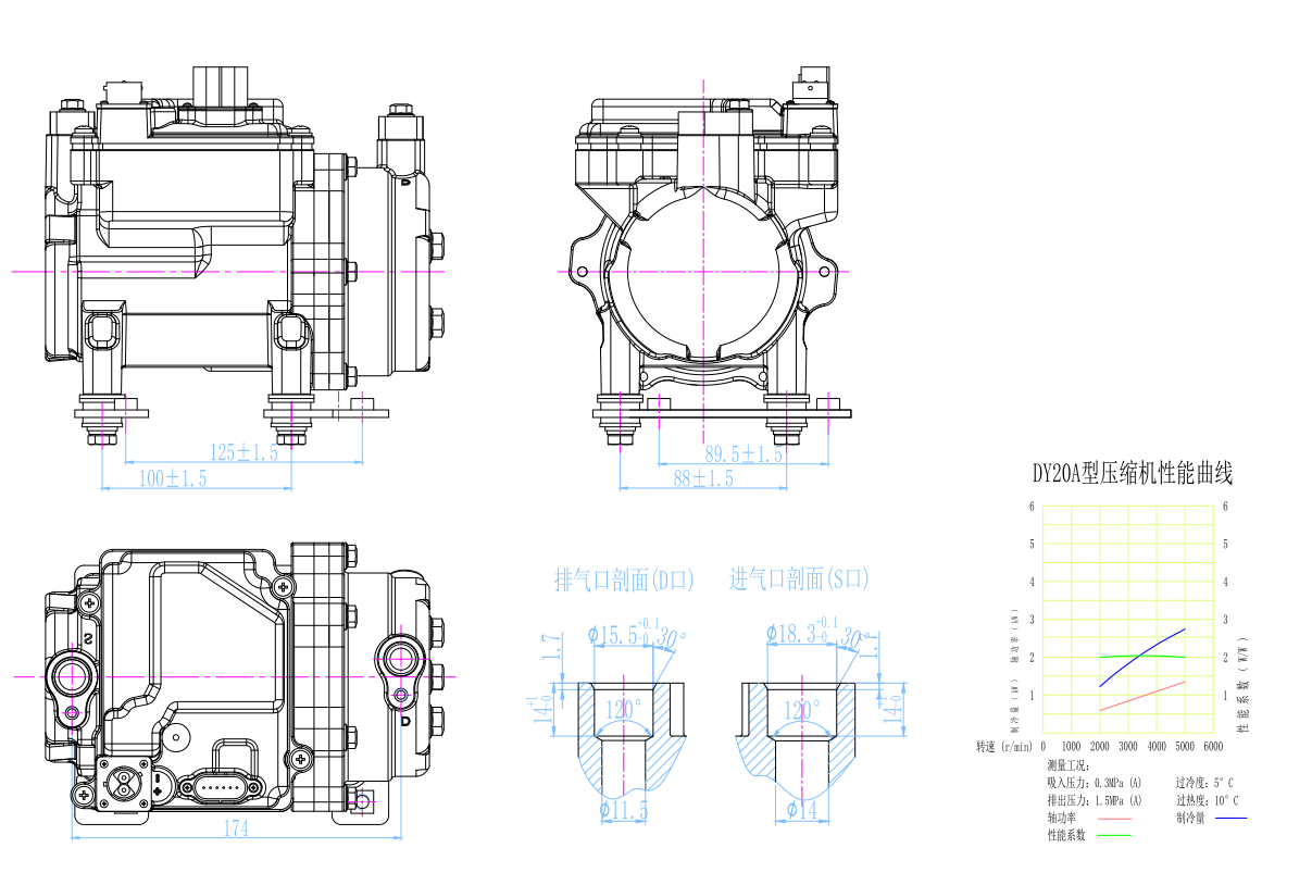 渦旋式電動(dòng)壓縮機(jī)DY20F